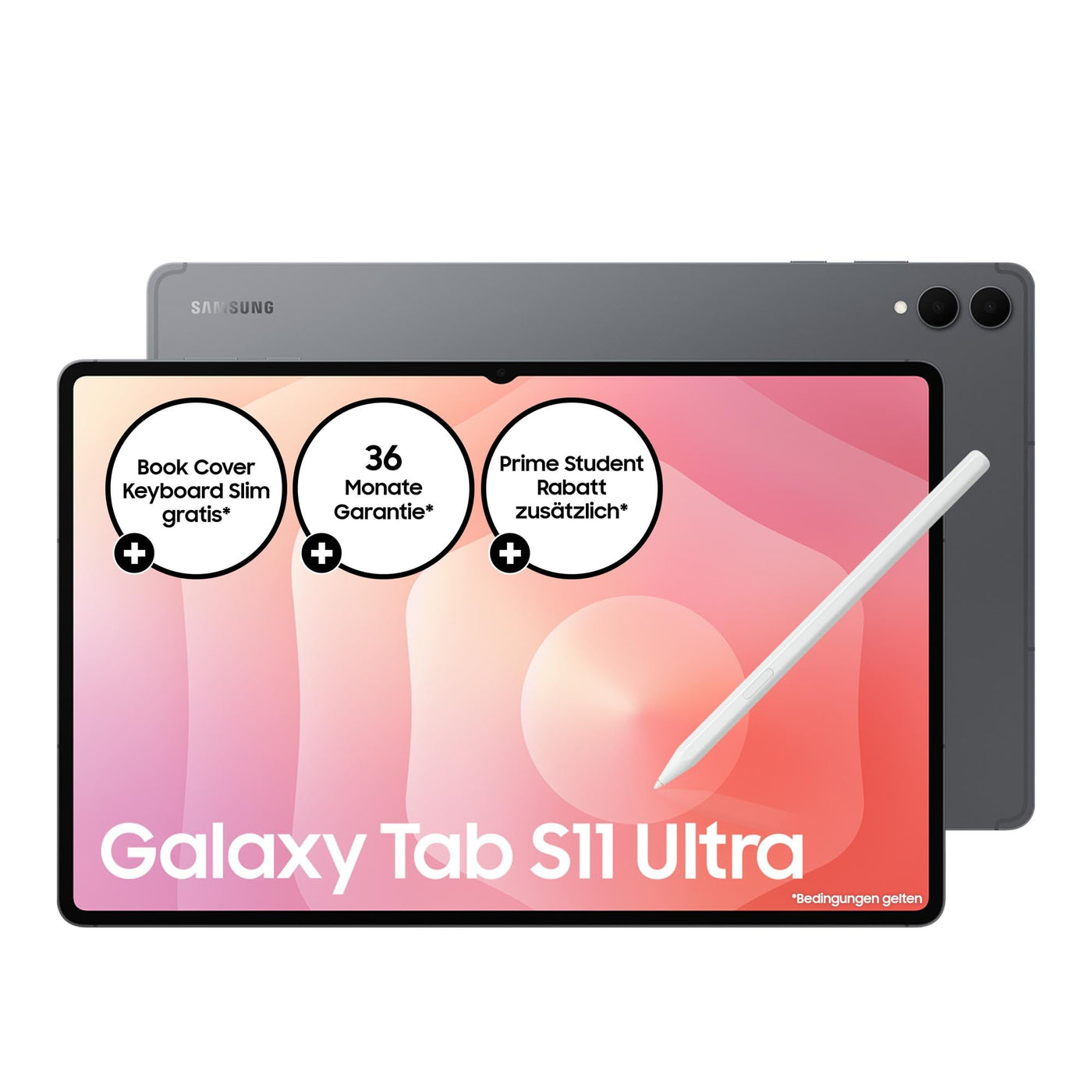 Samsung Galaxy Tab S11 Ultra, AI Tablet, Wi-Fi, Leichtes Design, Vielseitige KI-Tools, DeX, 256 GB Speicher, 12 GB RAM, Lange Akkulaufzeit, Gray, 3 Jahre Herstellergarantie [Exklusiv auf Amazon]