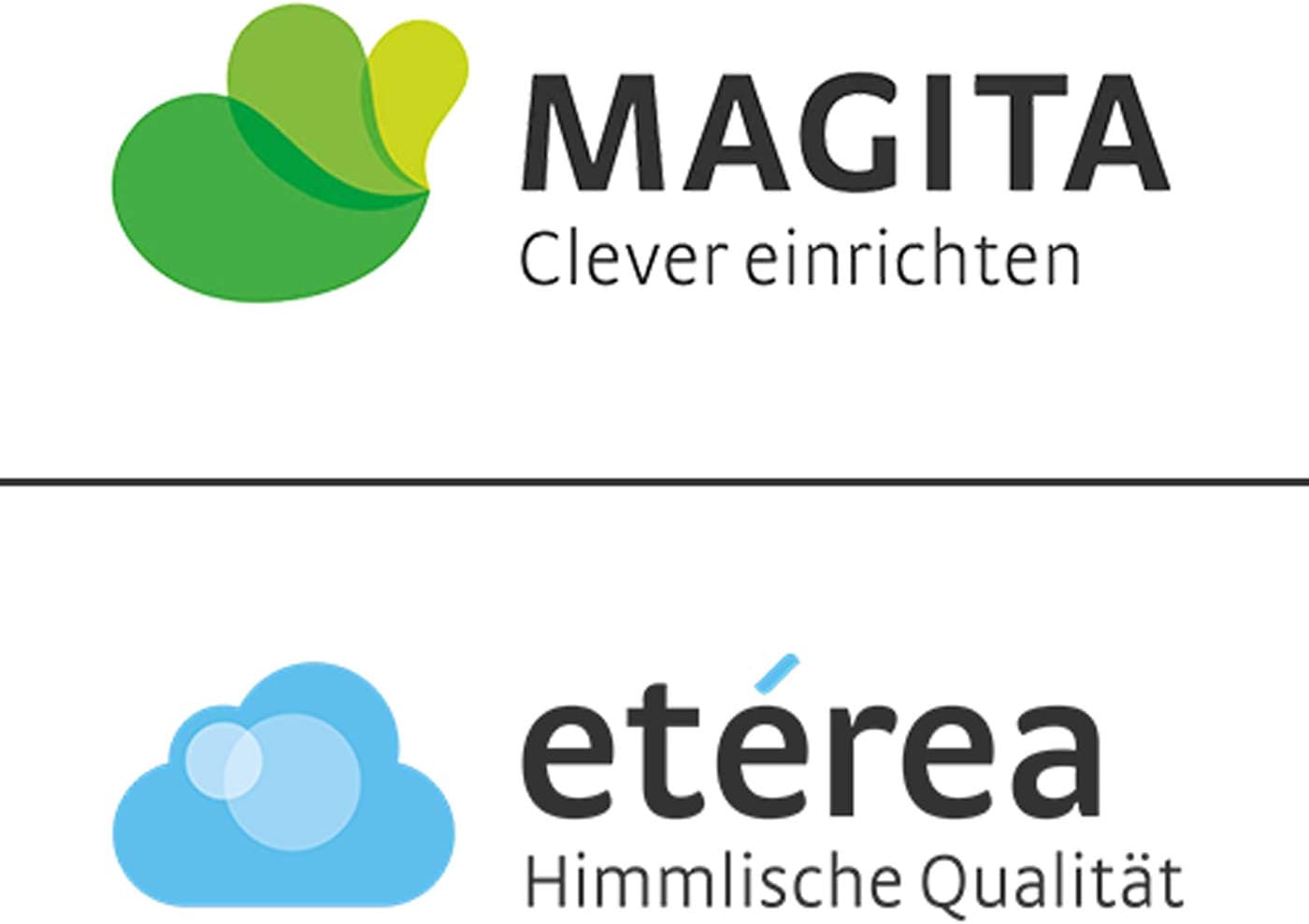 ETÉREA Bettwäsche Set 4-teilig Osaka Grau - 100% Baumwolle - 2X Bettbezug 135x200cm + 2X Kissenbezug 80x80cm - Bettwäsche 135x200cm Baumwolle 4 teilig - natürlich weich - OEKOTEX Made in Green - Grau