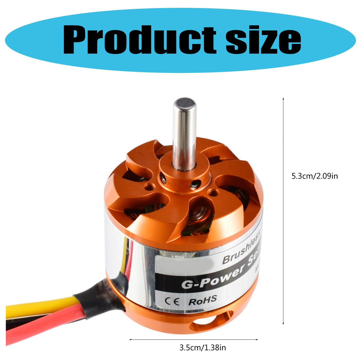 HGZHNAT Premium D3536 Bürstener Motordrehzahl Motor Hochleistungen Bürstenloser Motormetall Für Fernbedienungs Hobbys Modelle