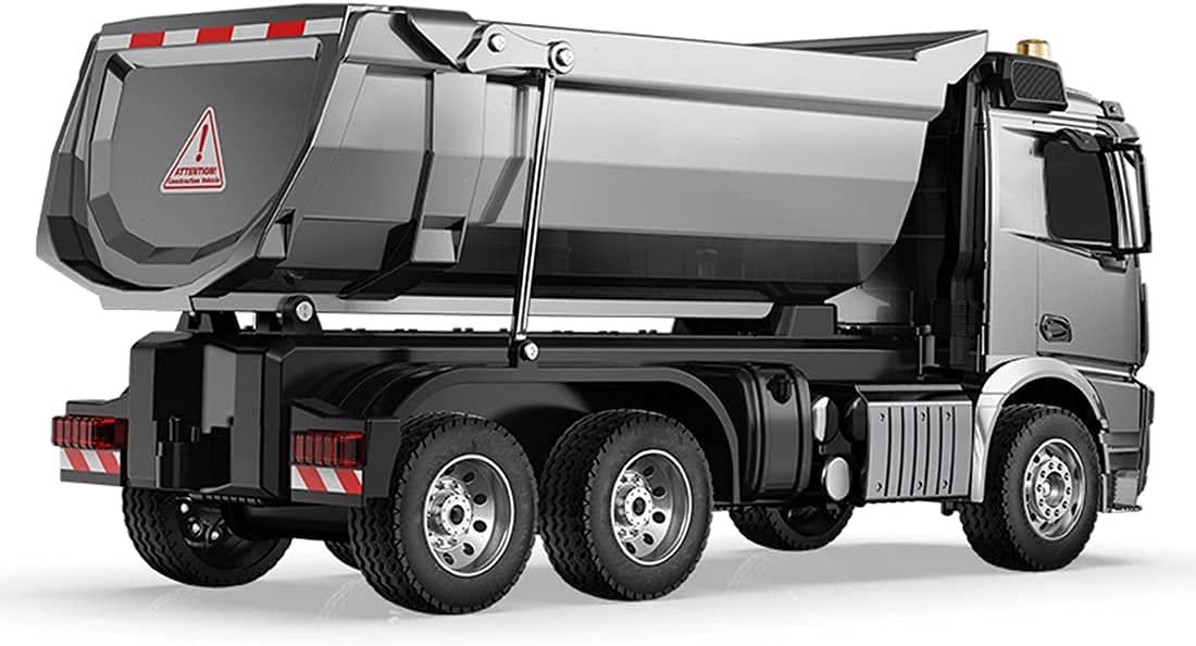 s-idee® E590-003 Mercedes Arocs Rc Dump Truck Metall Kipper 1:20 LKW 10 Kanal Kipplader Double E CADA E-590