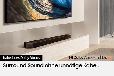 Samsung HW-Q810GD 5.1.2-Kanal Q-Soundbar für TV-Geräte, Bluetooth-Lautsprecher mit kabellosem Dolby Atmos / DTS:X, Q-Symphony, SpaceFit Sound Pro [2024]