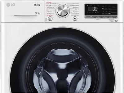 LG Electronics Waschmaschine 10,5 kg AI DD Steam TurboWash 360° ThinQ Neue Wohlfühl-Trommel F6WV710P1 Weiß