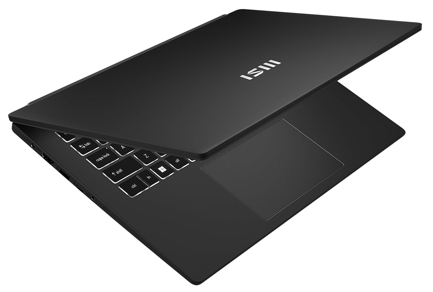 MSI Modern 14 Business Laptop, 35,7 cm (14,0") FHD, Intel Core i5 1235U, 16 GB DDR4 RAM, 512 GB SSD, Intel® Iris® Xᵉ Grafik, Windows 11 Home, QWERTZ Tastatur, schwarz, C12MO-1206