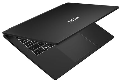 MSI Modern 14 Business Laptop, 35,7 cm (14,0") FHD, Intel Core i5 1235U, 16 GB DDR4 RAM, 512 GB SSD, Intel® Iris® Xᵉ Grafik, Windows 11 Home, QWERTZ Tastatur, schwarz, C12MO-1206