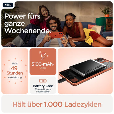 Motorola Moto g06 Smartphone (Kratzfestes 6,88"-HD+-Display Dank Corning Gorilla Glass 3, wasserabweisend, 50-MP-Kamera, 4/256 GB, 5100 mAh, TurboPower-Aufladen) Pantone Arabesque, inkl. Schutzcover