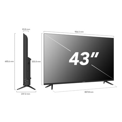 Smart Tech 43UH02V, 43 Zoll (109 cm), HD-LED-Fernseher, Netflix, YouTube, Prime Video, Whale TV