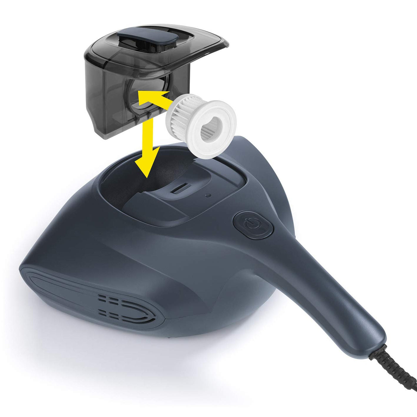 N8WERK Milbensauger in der Nordic Night Edition | Matratzenreiniger mit starker Saugkraft | Sterilisiert Oberflächen mit UV-C Licht | Vernichtet bis zu 99,9% Aller Milben