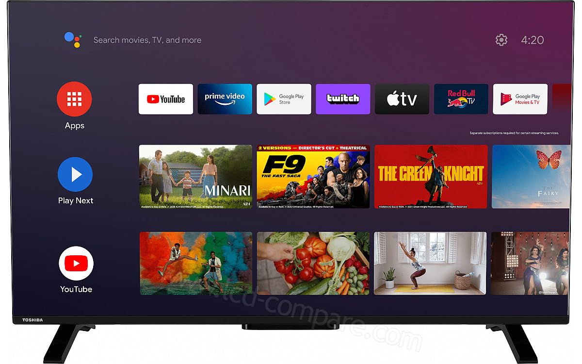 Toshiba 50UA2363DG – LED-Fernseher 50 Zoll (127 cm) – 4K UHD – Android TV