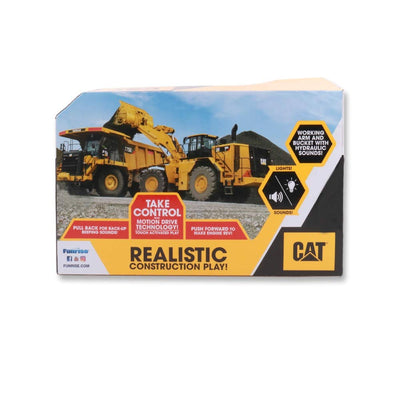 CatToysOfficial | CAT Construction 29,5 cm Power Haulers Bagger Spielzeug | Echte Lichter & Geräusche, Bewegungsangetrieben, Arbeitsfunktionen | Interaktive Baustellenfahrzeuge Kinder ab 3 Jahre