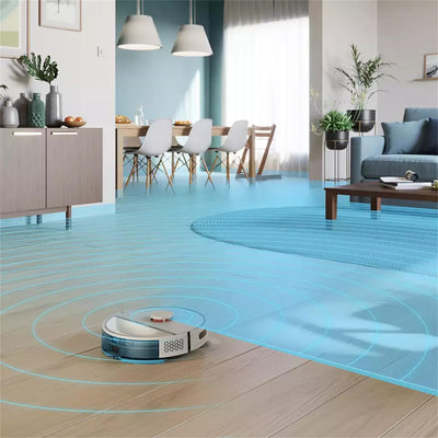 PHILIPS Homerun Serie 3000 Saugroboter mit Wischfunktion, ultrastarke Saugleistung (4.000 Pa), Lasernavigation, 200 Min. Laufzeit, Staubsauger Roboter für Teppiche & Tierhaare, App, Weiß, XU3000/02