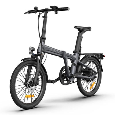 ADO E-Bike Air 20Ultra E-Fahrrad Faltbar, klapprad Riemenantrieb,Citybike, Automatische 3-Gang-Nabenschaltung – interne Schaltung, Hintermotor, ebike Damen/Herren,StVZO (Grau)