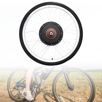 DHQCQL 26" E Bike Conversion kit, 36V 500W E-Bike Umbausatz, Fahrrad Motor Kit für Hinterrad, Integrierte Controller, LCD Anzeige, PAS Sensor