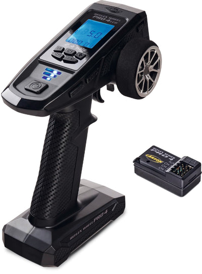 Carson 500500119 FS 4K Reflex Wheel Pro 4 2.4GHz LCD - RC Zubehör, Modellbauzubehör, Tuning Set, RC Fernsteuerung, Schwarz