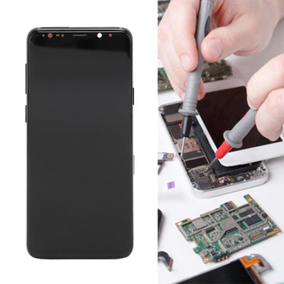 Telefon Bildschirmbaugruppe für S9 S9+ Plus, Ersatz LCD Bildschirm, Schnell Reagierendes Display, Touchscreen, Ersatzteile für Digitizer Baugruppe mit Rahmen (Galaxy S9+)