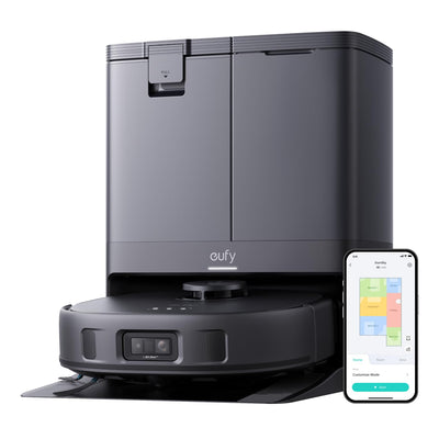 eufy X10 Pro Omni Saugroboter mit Wischfunktion & Absaugstation, 8.000Pa, Auto-Absaugen/Befüllen, 2× Auto-Lift-Mopp mit Auto-Waschen/Trocknen, Aktive Hindernisvermeidung, Kindersicherung