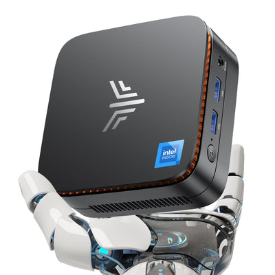 NiPoGi E1 Mini PC mit Ιntel Alder Lake N97(Max 3,6 GHz) 16GB DDR4 1024GB SSD,Mini Computer Dual UHD Display 4K@60Hz HDMI 2.0+DP 1.4 Desktop PC mit Gigabit Ethernet/2.4+5G WiFi/Bluetooth für Büro