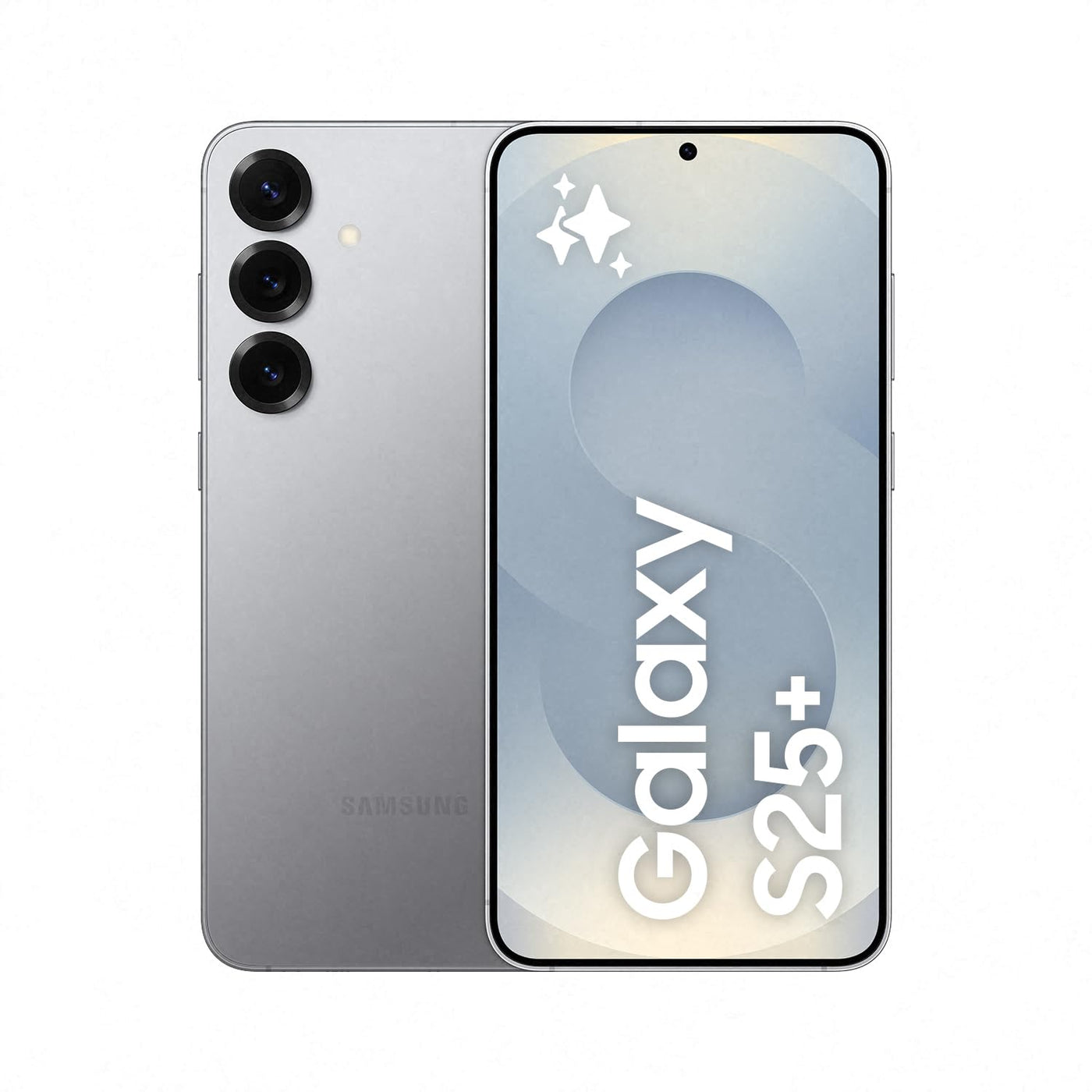 Samsung Galaxy S25+ AI Smartphone mit Galaxy AI, Ohne Vertrag, AI Handy mit Android, 12 GB RAM, 256 GB Speicher, 50-MP-Kamera, Silver Shadow, 3 Jahre Herstellergarantie [Exklusiv auf Amazon]