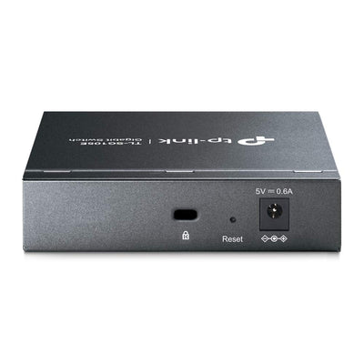 TP-Link TL-SG105E 5-Ports Gigabit Easy Smart Managed Netzwerk Switch(Plug-and-Play,Metallgehäuse, QoS, IGMP-Snooping,LAN Verteiler, zentrales Management, energieeffizient)schwarz metallic
