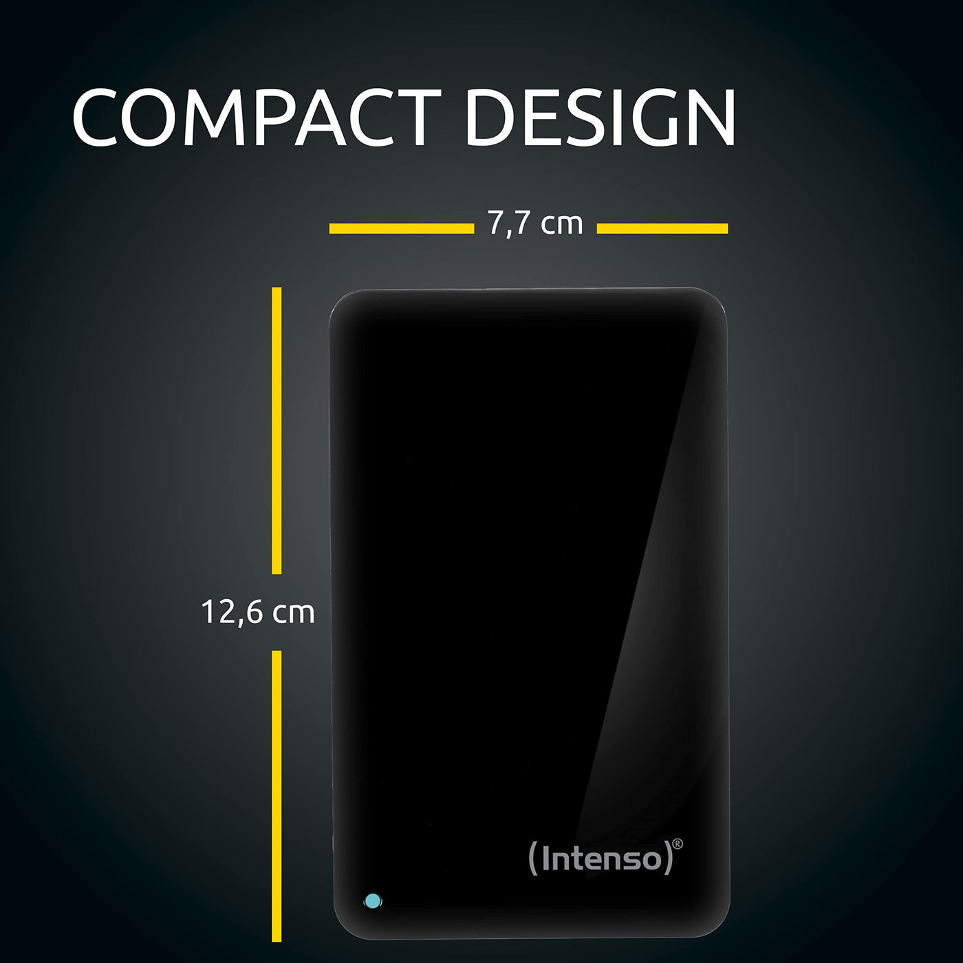 Intenso Memory Case Portable Hard Drive 2TB, tragbare externe Festplatte - 2,5 Zoll, 5400 U/min, 8 MB Cache, USB 3.2 schwarz