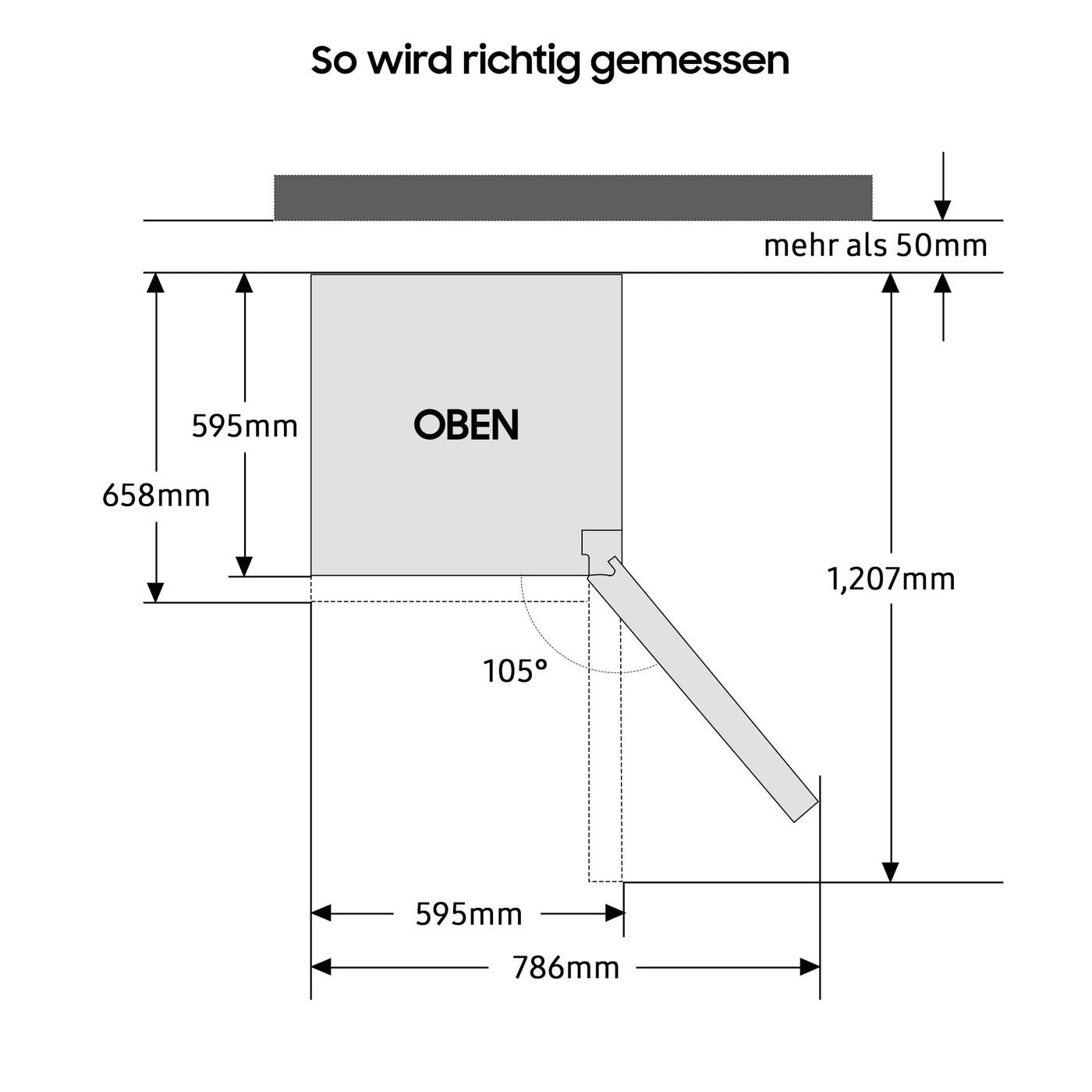 Samsung Kühl-Gefrier-Kombination, Kühlschrank mit Gefrierfach, 203 cm, 390 l Gesamtvolumen, 114 l Gefrierteil, AI Energy Mode, Flaschenregal, Premium Black Steel, RL38C602CB1/EG