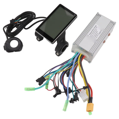BuyWeek Elektrofahrrad Bürstenloser Motor Controller Kit, 36V 48V 60V 1000W 38A 3 Modus Sinuswellen Controller M5 LCD Anzeigefeld Kit für E-Bike Elektroroller