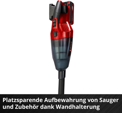 Einhell Akku-Handstaubsauger TE-VC 18 Li-Solo Power X-Change (18 V, 42 mbar Saugleistung, 540 ml-Staubfangbehälter, inkl. 3 Düsen, Verlängerung, Wandhalterung, ohne Akku und Ladegerät)