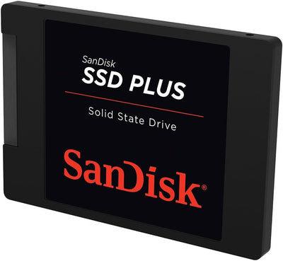 SanDisk SSD Plus interne SSD Festplatte 1 TB (schnelleres Hoch-, Herunterfahren und Laden, Lesegeschwindigkeit 535 MB/s, Schreibgeschwindigkeit 350 MB/s, stoßfest)