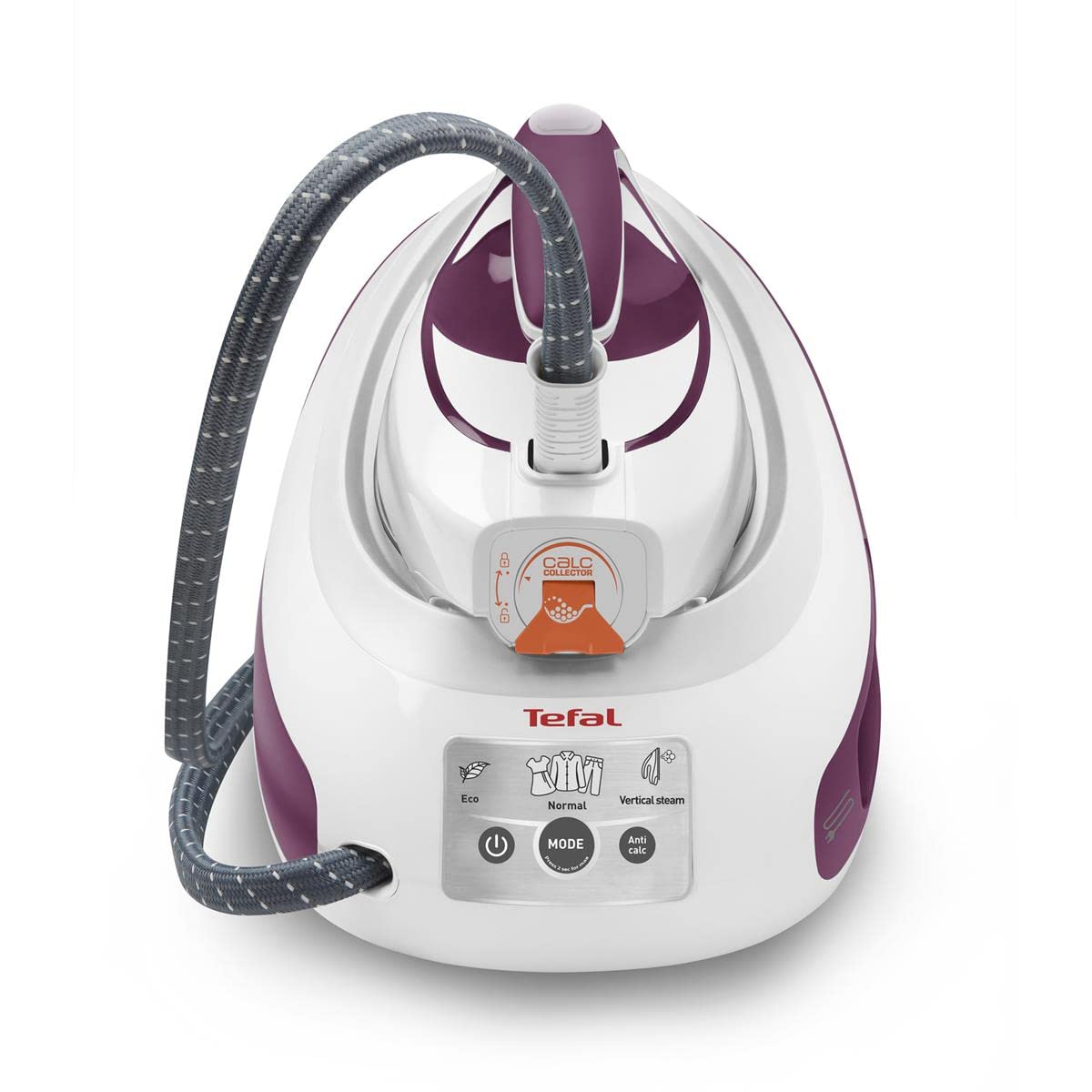 Tefal SV8054 Express Anti-Kalk Dampfbügelstation | 2800W | 6,5-Bar | Anti-Kalk-Kollektor | Optimale Dampf-/Temperaturkombination für alle Stoffarten | Automatische Abschaltung | 1.8 L | 35x21x24cm