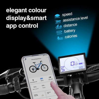 nakxus 27M202 E-Bike Elektrofahrrad 27.5" E-Fahrrad Mittelmotor Max. Reichweite bis zu 150km, Geländegängiges Mountainbike mit Shimano 9 Gängen, City E-Bike Herren Damen