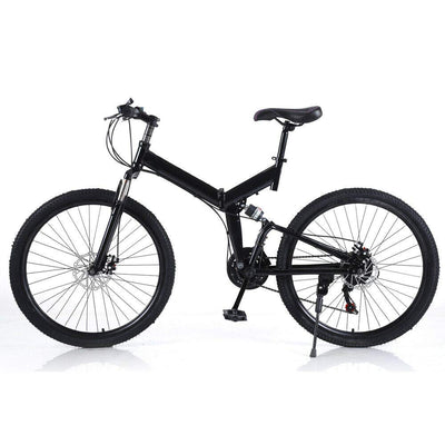 WSIKGHU Faltrad für Erwachsene 26 Zoll Mountainbike Faltrad Rennrad Faltrad 21 Gang Erwachsenenfahrrad 150 KG Offroad-Fahrrad Cityrad faltbar Fahrrad aus Kohlenstoffstahl