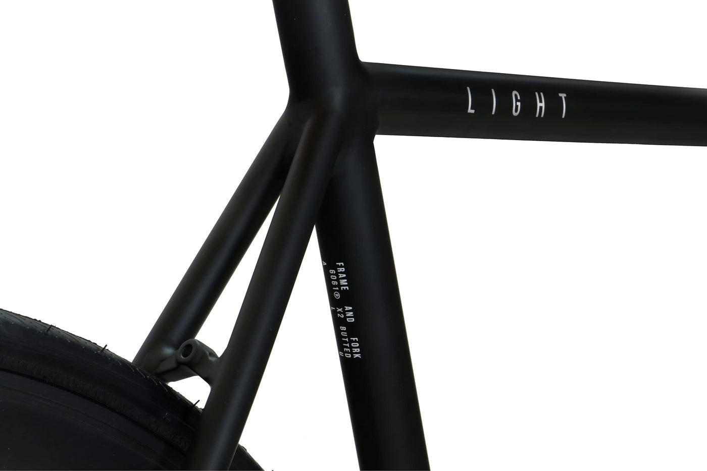 FabricBike Light - Fixed Gear Fahrrad, Single Speed Fixie Starre Nabe, Aluminium Rahmen und Gabel, Räder 28", 4 Farben, 3 Größen, 9.45 kg (Größe M) (L-58cm, Light Matte Black)