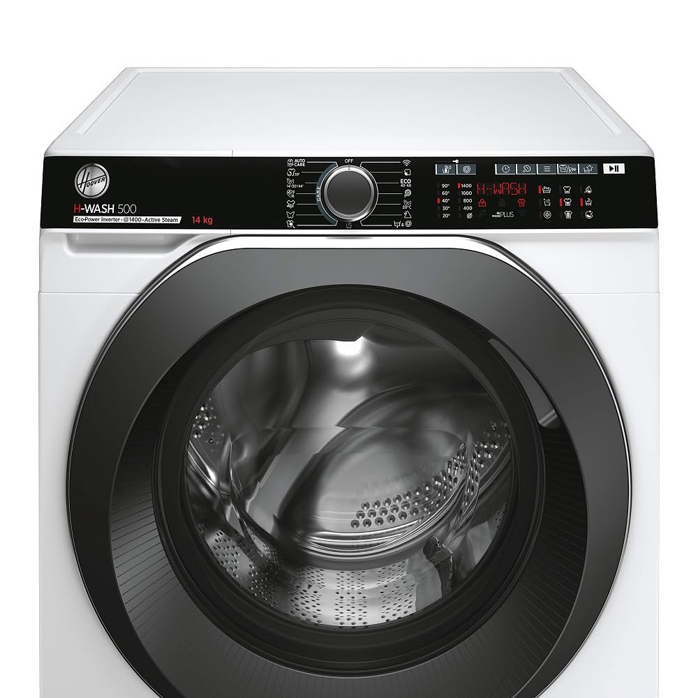 Hoover H-WASH 500 HWP 414AMBC/1-S Waschmaschine/Energieeffizienzklasse A/Füllmenge 14 kg/Inverter Motor/Wi-Fi + Bluetooth/All in One Programm/ActiveSteam Dampffunktion