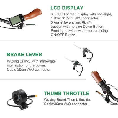 SEASON 20/24 / 26/28 / 700C Zoll Ebike Umbausatz 36V 250W Brushless Getriebe Vorderrad Nabenmotor, Elektrofahrrad Conversion Kit | LCD Display, Sensor (28'' 700C 250W / 25km/h)