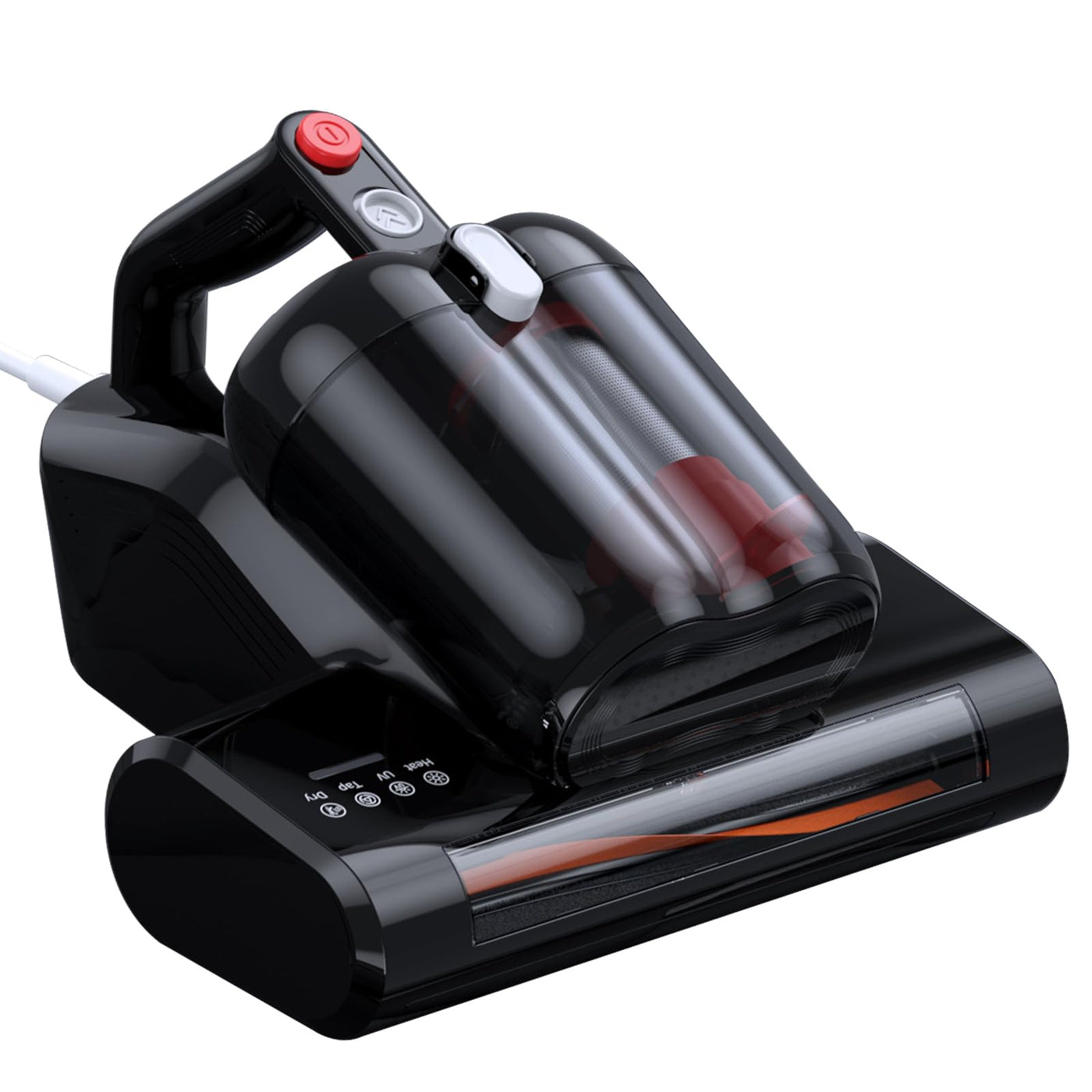 JPHYLL Milbensauger für Matratzen Milbenstaubsauger mit UV-C Licht 16Kpa Saugkraft Bettstaubsauger HEPA Filter Heißer Wind Funktion 40000 RPM/Min Bürstenrolle 600W Kabel