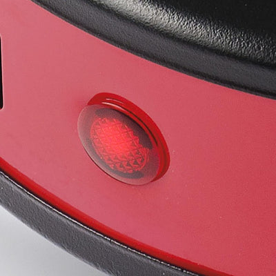 G3 Ferrari G10157 Tragbare elektrische Kochplatte, 500 W, Temperaturregelung, Gusseisenplatte 11 cm, Betriebsanzeige, Ideal für Camping, Rot.