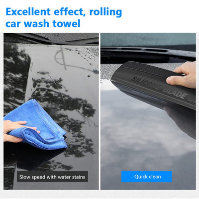 SPTwj Silikon Auto Abzieher Wasserabzieher Autoabzieher Wasserschieber Weiches mit Silikonlippe Wasserabstreifer Wasser Gummi Abzieher für Auto Fensterwischer und Dusche Spiegel Fenster