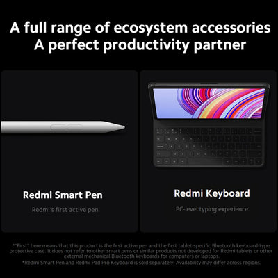 XIAOMI Redmi Pad Pro 12,1 Zoll 256 GB Mi Tablet, 2,5 K Display, 10000 mAh Akku, 8 MP Kamera, Grau