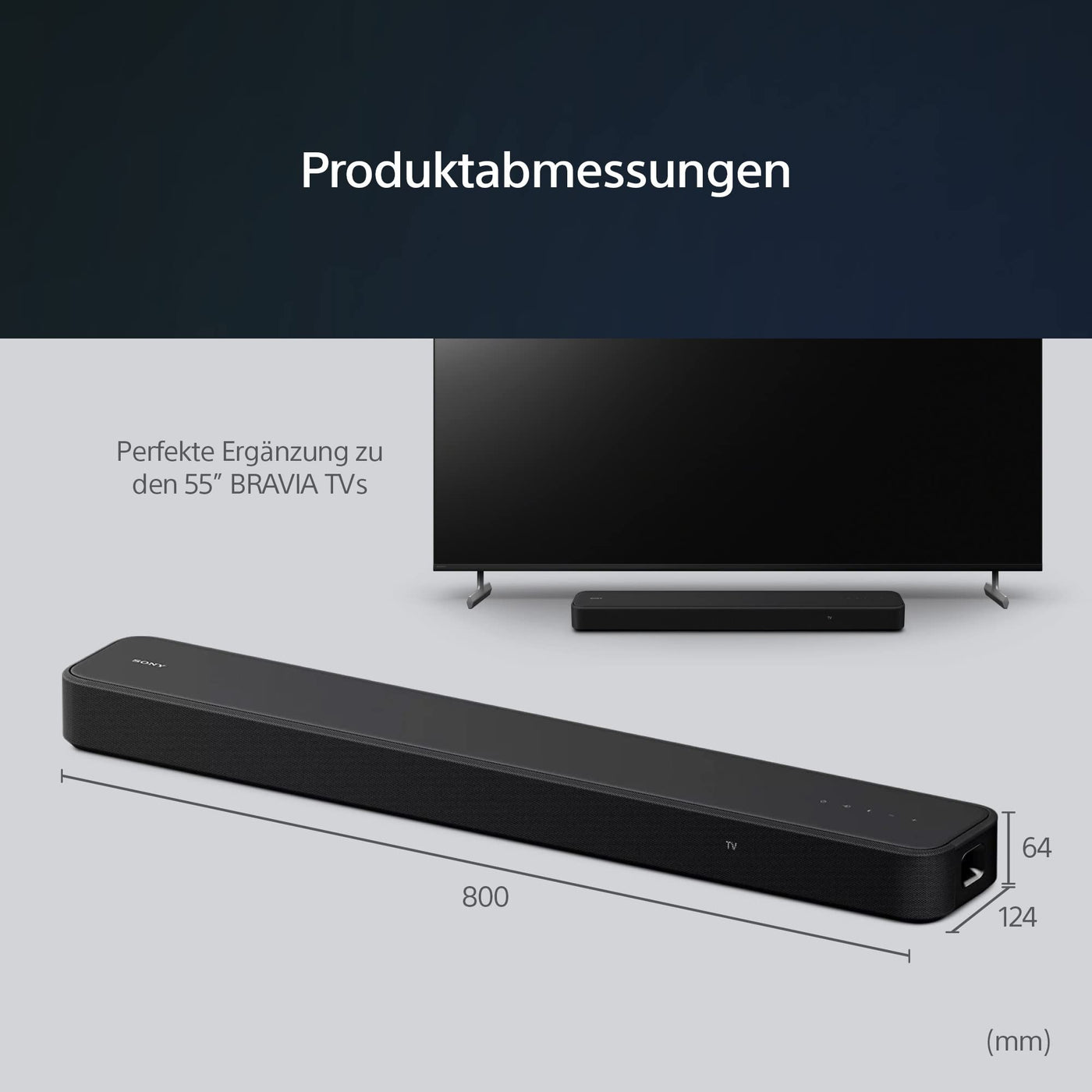Sony HT-S2000 klein Und kompakt 3.1ch Dolby Atmos Soundbar für TV mit Bluetooth
