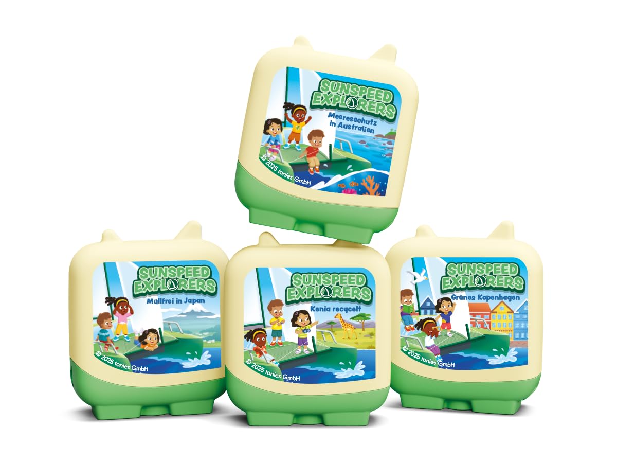 tonies Hörfigur für Toniebox, Clever Set, Concious Content Series - Sunspeed Explorers, Hörspiel für Kinder ab 5 Jahren, Spielzeit ca. 129 Minuten