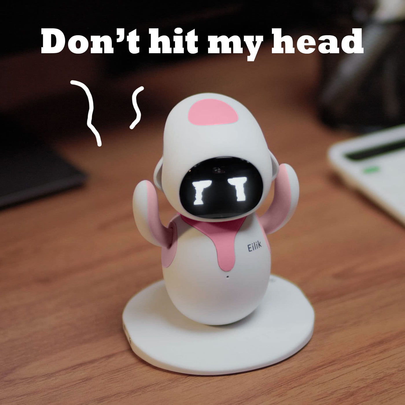 Eilik intelligenter Schreibtisch Roboter | für Kinder & Erwachsene, mit Emotionen Interaktionen und Animationen, Spielzeug Unterhaltung Begleiter Haustier Persönlicher Assistent, für mehr Spaß