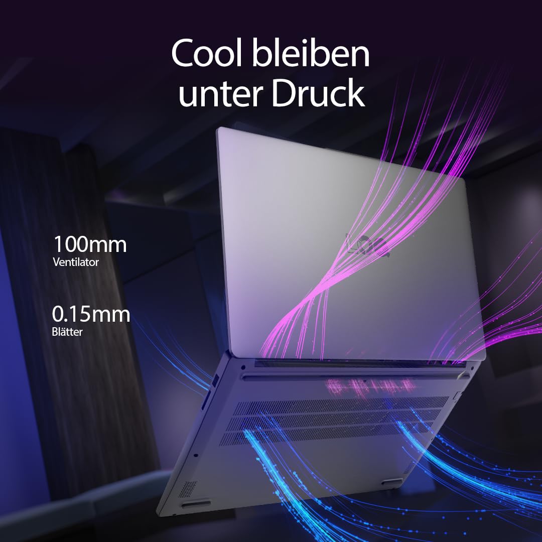 Lenovo LOQ Essential Gaming AI Laptop | 15.6" Full HD 144Hz Display | NVIDIA GeForce RTX 4050 | Intel Core i7-12650HX | 16GB RAM | 1TB SSD | Win11 | QWERTZ | Luna Grau | 3 Monate GamePass