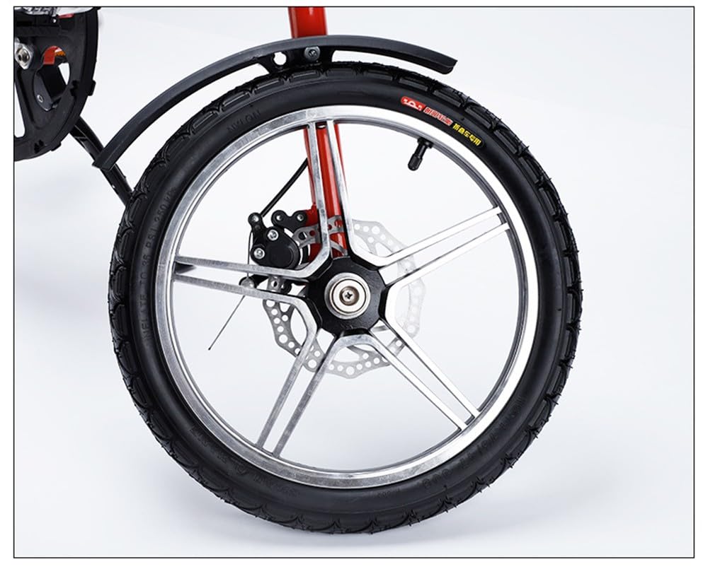 Kcolic Ultraleichtes Mini Faltrad, 16-Zoll Fahrrad, Tragbares Outdoor U Bahn Transportfahrzeug, Faltbares Fahrrad Für Männer Und Frauen B,16inch