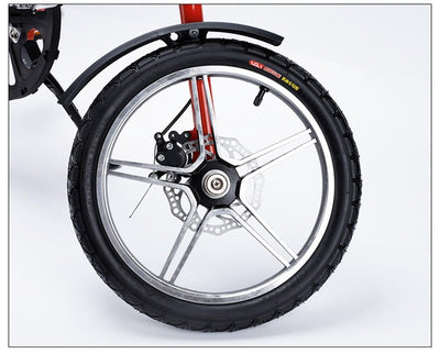 Kcolic Ultraleichtes Mini Faltrad, 16-Zoll Fahrrad, Tragbares Outdoor U Bahn Transportfahrzeug, Faltbares Fahrrad Für Männer Und Frauen B,16inch