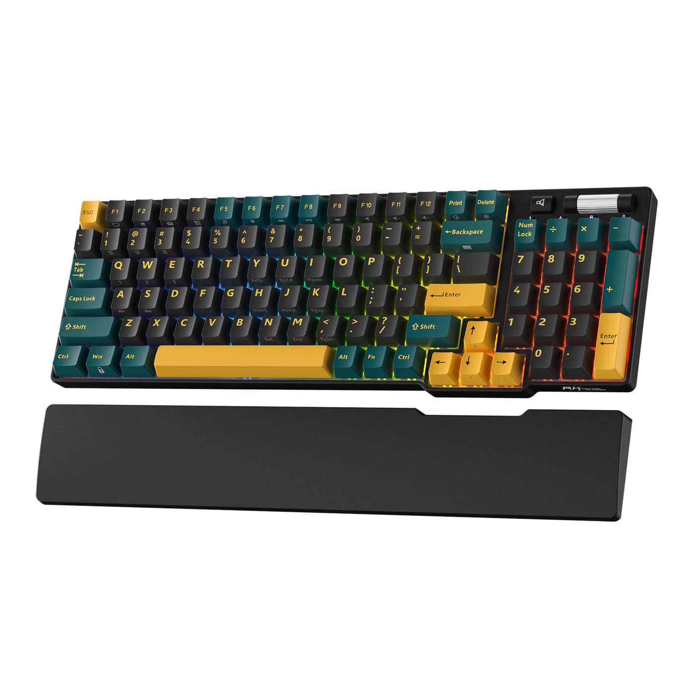RK ROYAL KLUDGE RK96 RGB Limited Ed, 90% 96 Tasten Kabellose Tri-Modus BT5.0/2.4G/USB-C Hot-Swap-fähige Mechanische Tastatur mit Handballenauflage, Software-Unterstützung, Lineare Schalter, QWERTY