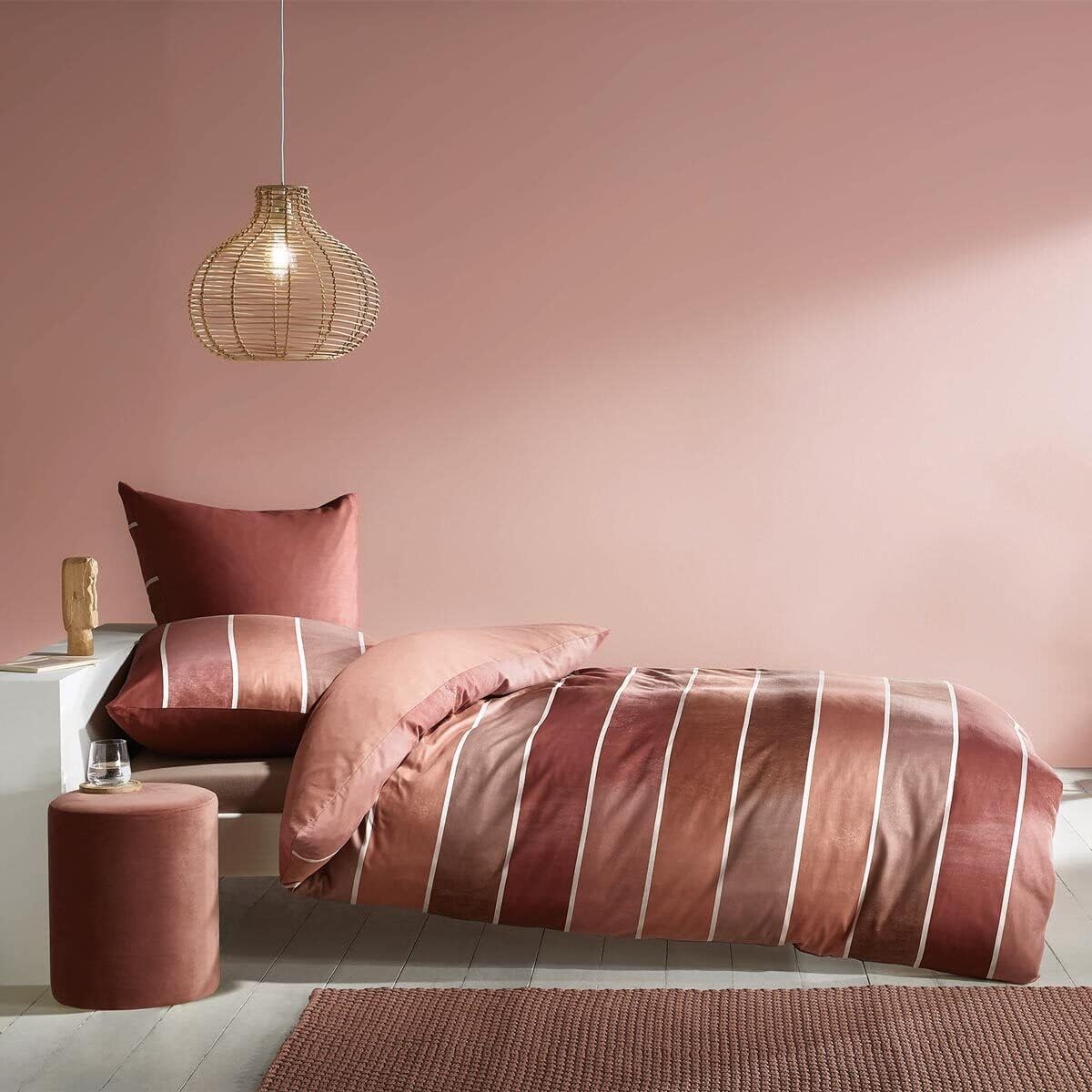 Kaeppel Mako-Satin Bettwäsche Timeless Jade, 1 Bettbezug 135 x 200 cm + 1 Kissenbezug 80 x 80 cm