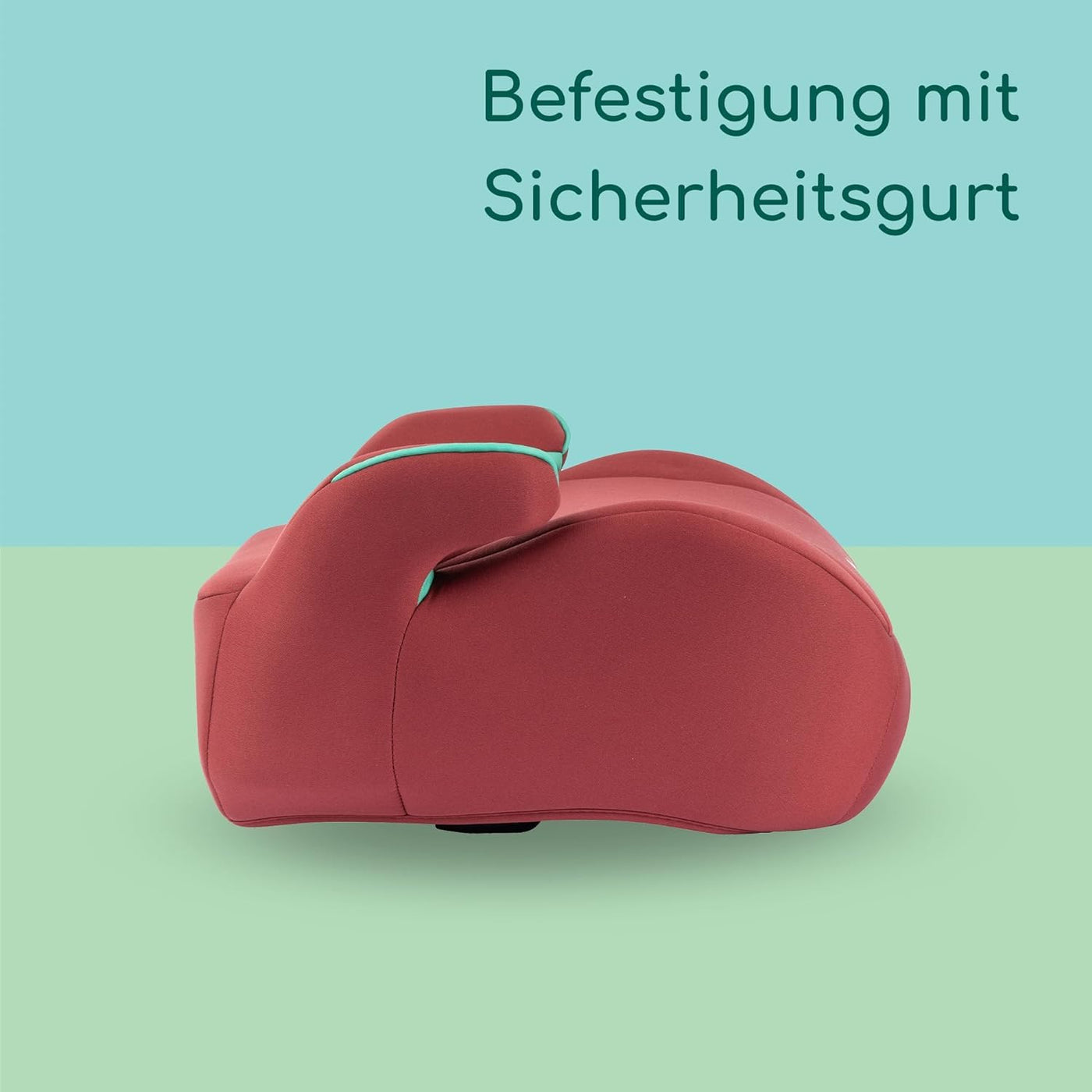 Bebeconfort Manga i-Safe, Reboarder Kindersitz, 6–12 Jahre, 125–150 cm, Folgekindersitz, Kompakt & Leicht (<1 kg), Einfache Gurtmontage, Gepolstert, Soft-Touch-Gewebe, Full Sunset