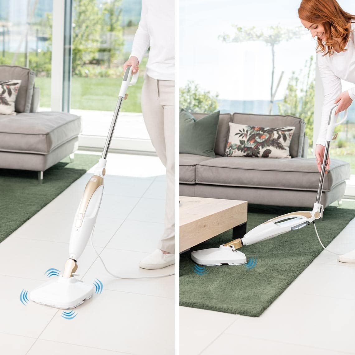 Livington Prime Steam Scrubber - multifunktionaler 10-in-1 Dampfreiniger - mit Vibrationspower - Reinheit der Superlative - das Original aus dem TV