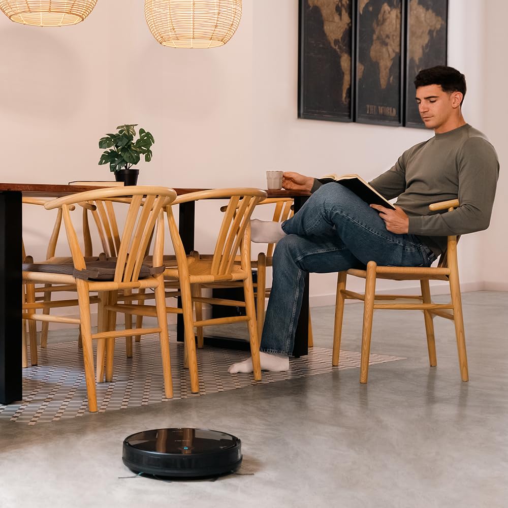 Cecotec Staubsaugerroboter mit Selbstentleerungsbasis Conga 2499 Ultra Home Advanced, Gyroskop-Technologie, 2100Pa, App, Multifunktionsbürste, 2 Seitenbürsten, Mop, automatische Beutelerkennung 3L
