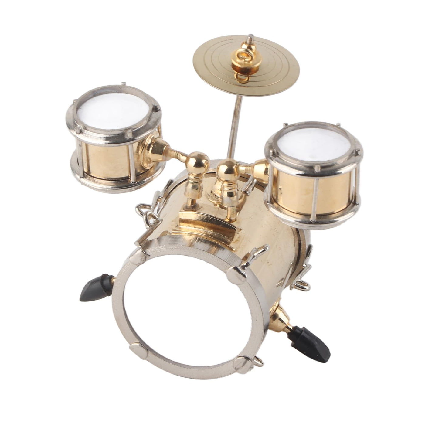 Miniatur Musikinstrument Replica Drum Set Ornament Schlagzeuger mit Box