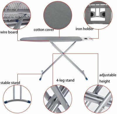 Vileda Express Rapid Bügelbrettbezug für Dampfbügelstation, metallisierte und wärmereflektierende Oberfläche für schnelleres Bügeln, Bügelbretter von 30-45cm x 110-130cm, Farbe Silber-Grau Metallic